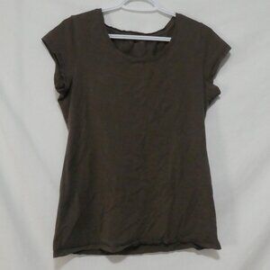 THYME Maternity | xl - extra large | Classic Brown Short Sleeve T-Shirt